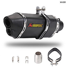 Ауспух AKRAPOVIC спортно гърне за мотор 370 мм, черен мат- Mt30